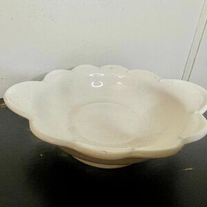 Ironstone Scalloped Rimmed Dish